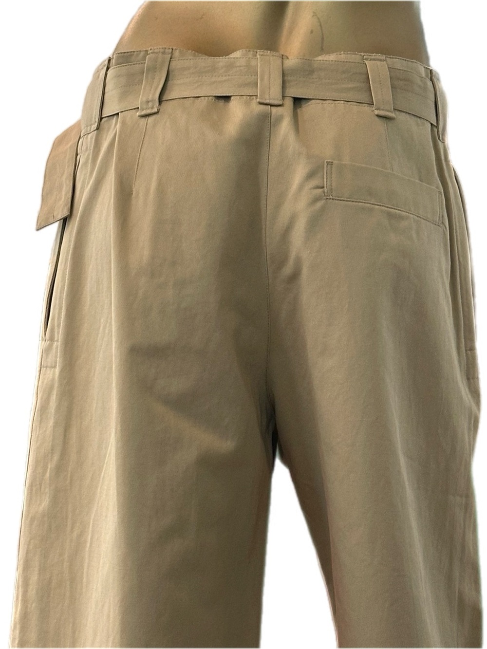 Lemaire Cotton/Linen Cropped Belted Pocket Chino Pants size 38, made in Romania - Picture 5 of 9